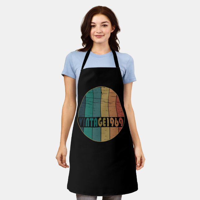 Born in 1969 vintage birthday gift apron (Worn)