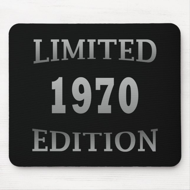 born in 1970 limited edition birthday gift mouse pad (Front)