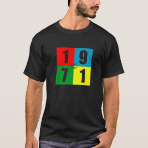 Born In 1971 Retro Vintage 51St Limited Edition Bi T-Shirt