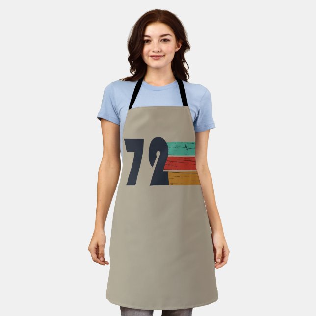 born in 1972 vintage birthday gift apron (Worn)