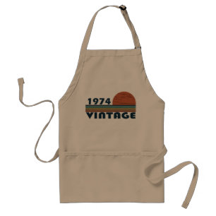 Born in 1974 vintage birthday gift standard apron