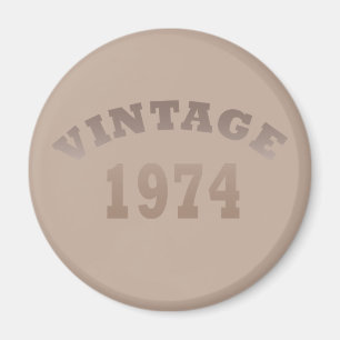 Born in 1974 vintage birthday magnet