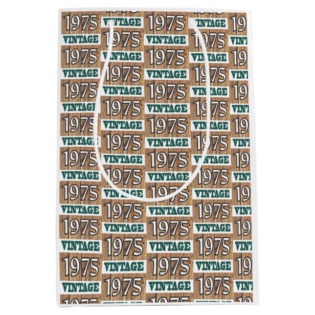 Born in 1975 medium gift bag (Front)