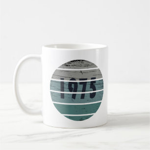 Born in 1975 vintage birthday gift coffee mug