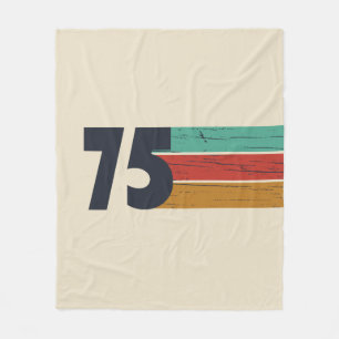 Born in 1975 vintage birthday gift fleece blanket