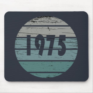born in 1975 vintage birthday gift mouse pad