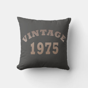 born in 1975 vintage birthday gift throw pillow
