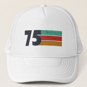 Born in 1975 vintage birthday party trucker hat