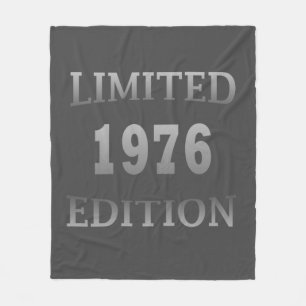 born in 1976 50th birthday gift fleece blanket