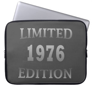born in 1976 50th birthday gift laptop sleeve