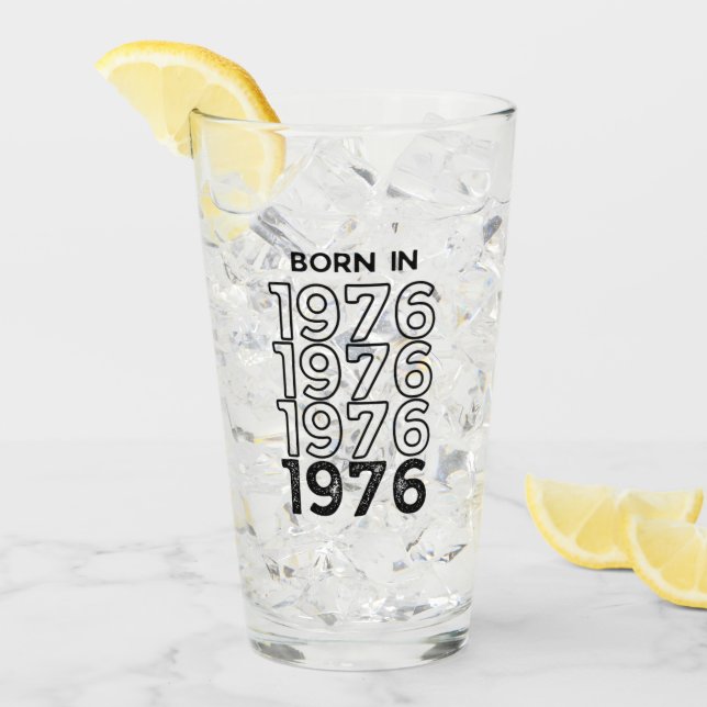 Born in 1976 Glass Cup (Front Ice)