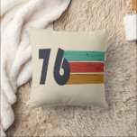 Born in 1976 vintage 50th birthday gift throw pillow<br><div class="desc">Add some originality to your wardrobe with this vintage sunset birthday graphic design featuring an awesome typography font. It's a great gift idea for men,  women,  husbands,  wives,  grandmothers,  and grandfathers who will love this unique artwork. The perfect funny holiday present for a happy birthday party.</div>