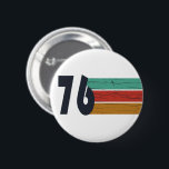 Born in 1976 vintage 50th birthday party 2 inch round button<br><div class="desc">Add some originality to your wardrobe with this vintage sunset birthday graphic design featuring an awesome typography font. It's a great gift idea for men,  women,  husbands,  wives,  grandmothers,  and grandfathers who will love this unique artwork. The perfect funny holiday present for a happy birthday party.</div>