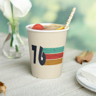 Born in 1976 vintage 50th birthday party paper cups