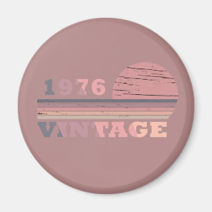 born in 1976 vintage birthday gift magnet