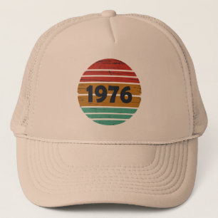 Born in 1976 vintage birthday gift trucker hat