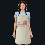 born in 1977 vintage birthday gift apron<br><div class="desc">You can add some originality to your wardrobe with this modern purple and pink colour elegant original birthday sunset distressed vintage retro-looking design with awesome typography font lettering, it is a great gift idea for women, wives, and girlfriends who will love this one-of-a-kind artwork. The best and most fun holiday...</div>