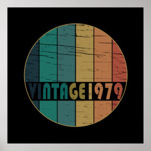 Born in 1979 classic retro poster