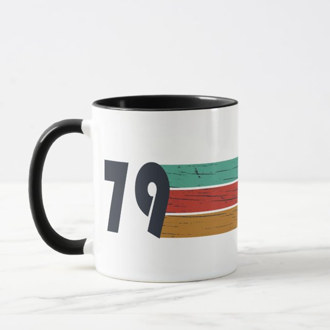 Born in 1979 vintage birthday gift mug (Left)