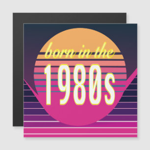 Born in 1980s, Millennials, Gen X, Birth Year Magnetic Invitation