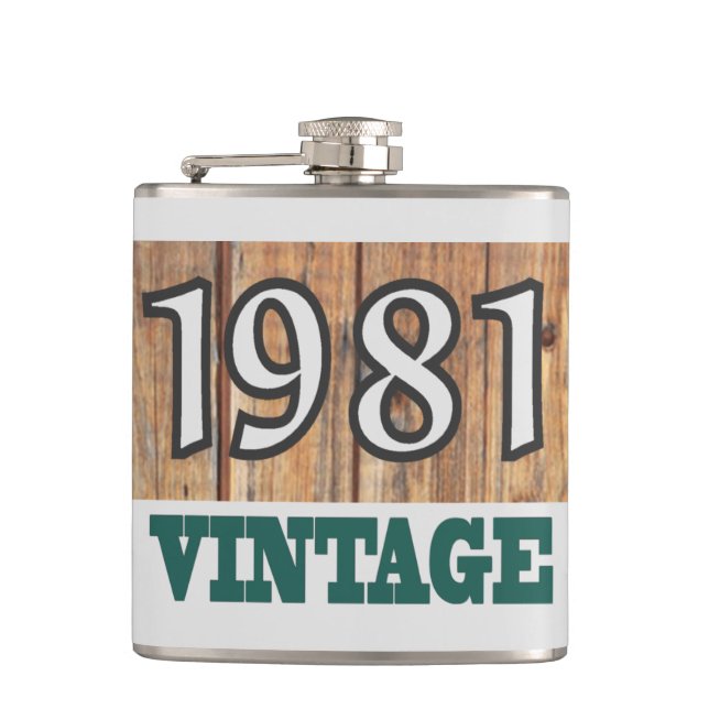 Born in 1981 flask (Front)