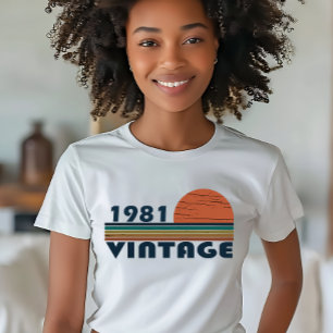 Born in 1981 vintage birthday gift T-Shirt