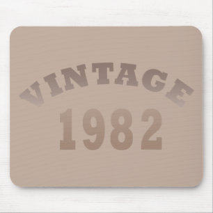 Born in 1982 elegant modern vintage birthday gift mouse pad