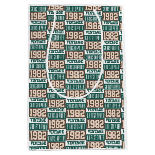 Born in 1982 medium gift bag