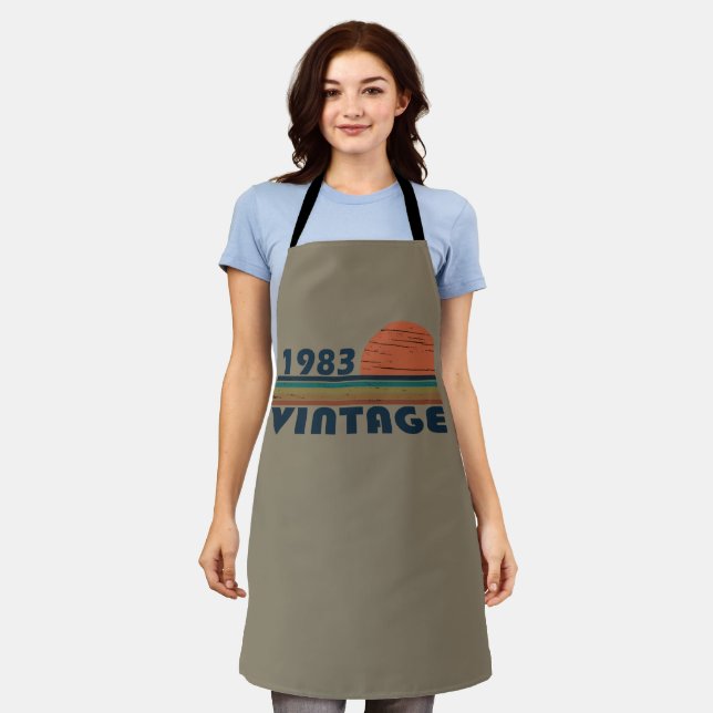 Born in 1983 vintage birthday gift apron (Worn)