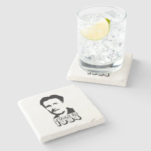 Born in 1984 (George Orwell) Stone Coaster
