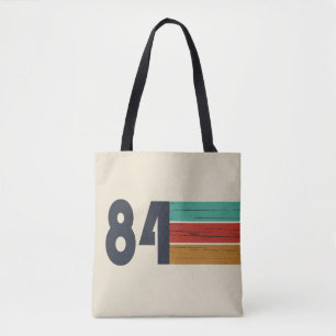 born in 1984 vintage 40th birthday gift tote bag
