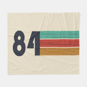 born in 1984 vintage birthday gift fleece blanket