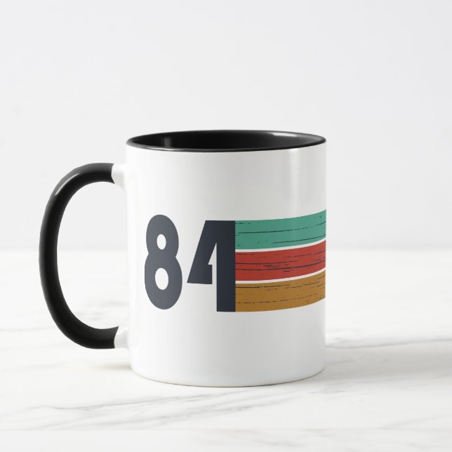 born in 1984 vintage birthday gift mug (Left)