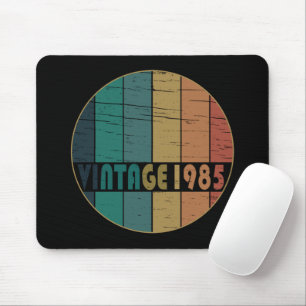 born in 1985 vintage 40th birthday gift mouse pad