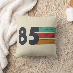 Born in 1985 vintage birthday gift throw pillow