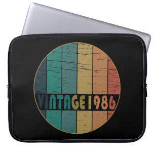 Born in 1986 classic retro laptop sleeve