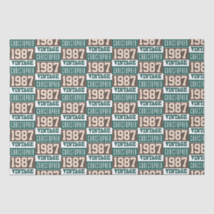 Born in 1987 with Christian Name Tissue Paper