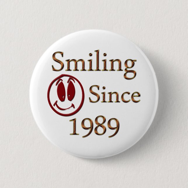 Born in 1989 2 inch round button (Front)
