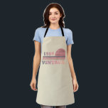 born in 1989 vintage birthday apron<br><div class="desc">You can add some originality to your wardrobe with this modern and elegant purple and pink colour sunset vintage retro-looking birthday design with awesome typography font lettering, it is a great gift idea for women, wives, and girlfriends who will love this one-of-a-kind artwork. The best unique and funny holiday present...</div>