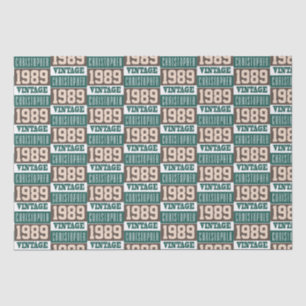 Born in 1989 with Christian Name Tissue Paper