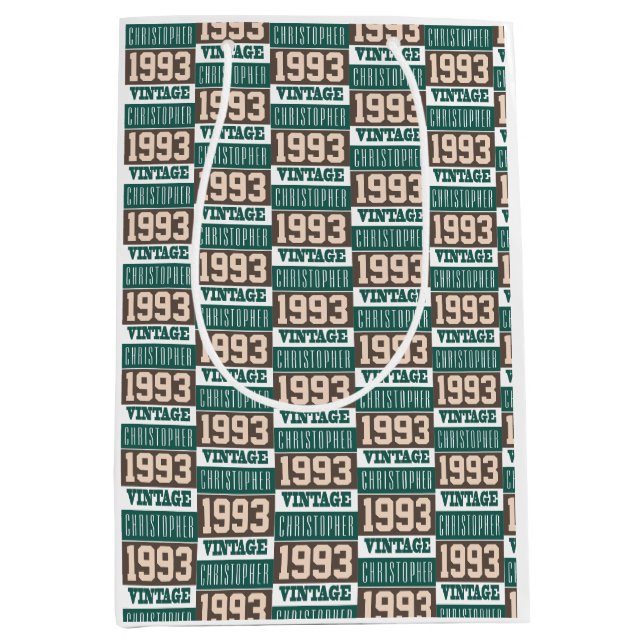 Born in 1993 medium gift bag (Front)