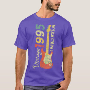 Born In 1995-Acustic Electric Bass Guitar Music Bi T-Shirt