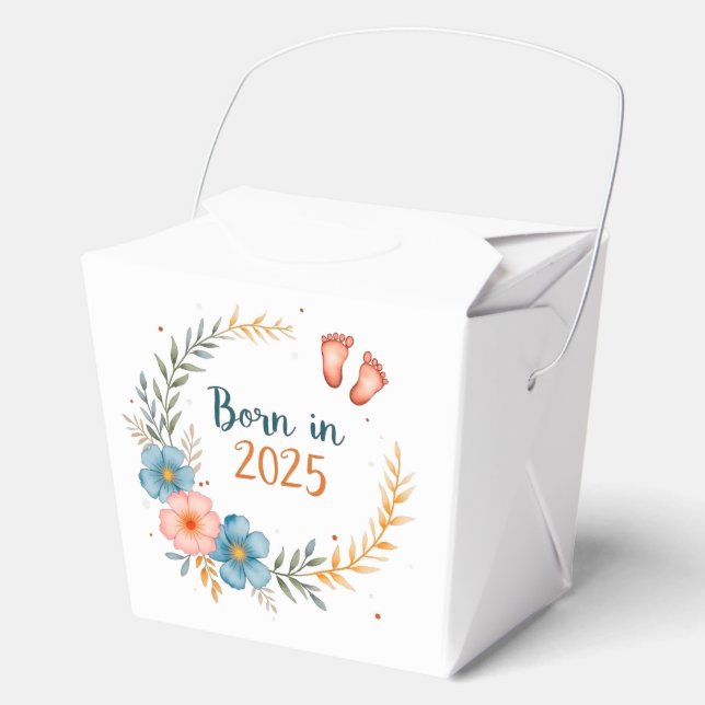 Born in 2025 favor box (Front)