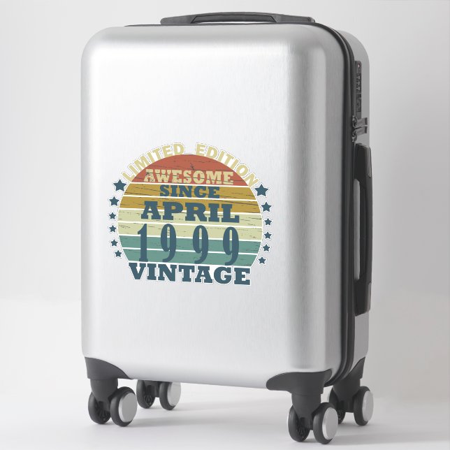 Born in april 1999 vintage birthday (Suitcase)