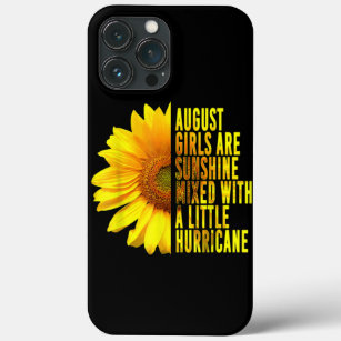 Born In August Womans Birthday Sunflower Lover Flo iPhone 13 Pro Max Case