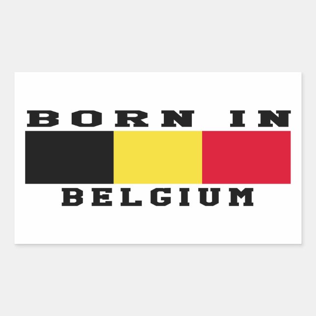 Born In Belgium Sticker (Front)