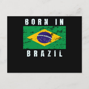 Born in Brazil Postcard