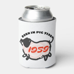 Born in Chinese Pig Year 1959 Zodiac Can Cooler