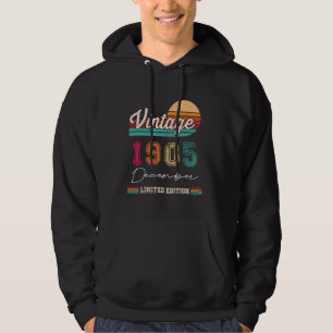 Born In December 1905 Vintage Happy Birthday 119 Y Hoodie
