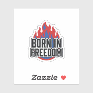 Born In Freedom Flame Vintage Engraving Shirt Desi